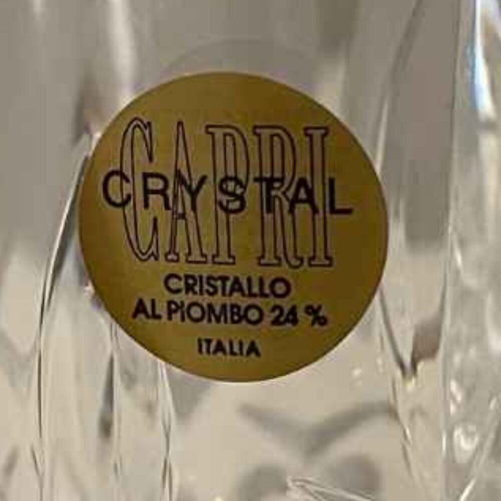 Vintage Italian, Capri Crystal Bowl - Picture 5 of 8
